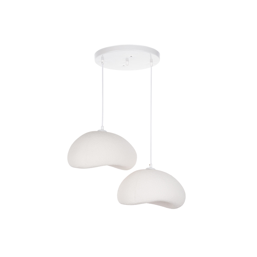 Brilagi - Suspension à câble WABI SABI 2xE27/40W/230V Ø 60 cm blanche
