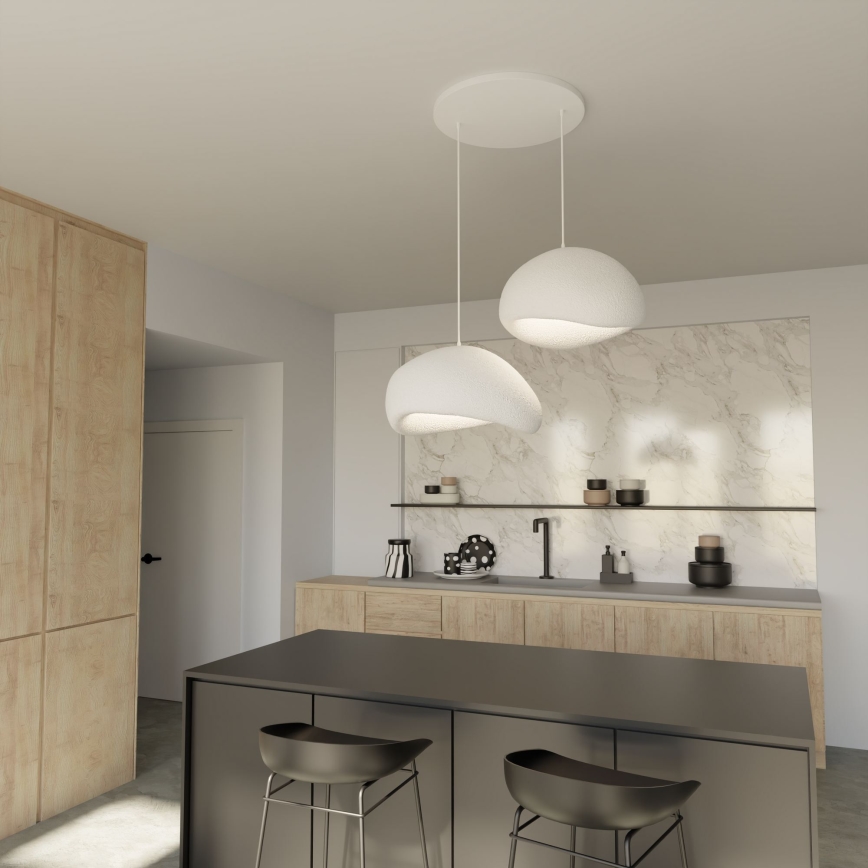 Brilagi - Suspension à câble WABI SABI 2xE27/40W/230V Ø 60 cm blanche