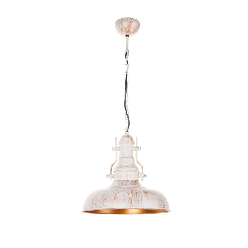 Brilagi - Suspension à chaîne PYRONIC 1xE27/40W/230V Ø 32 cm crème/patine