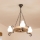 Brilagi - Suspension à chaîne ROATA 3xE14/40W/230V chêne