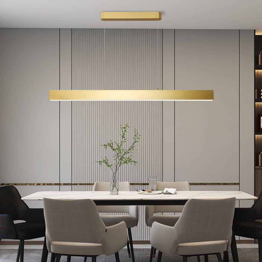 Brilagi - Suspension filaire à intensité variable SLEEKLINE SMART LED/40W/230V 3000-6000K Wi-Fi Tuya doré + télécommande