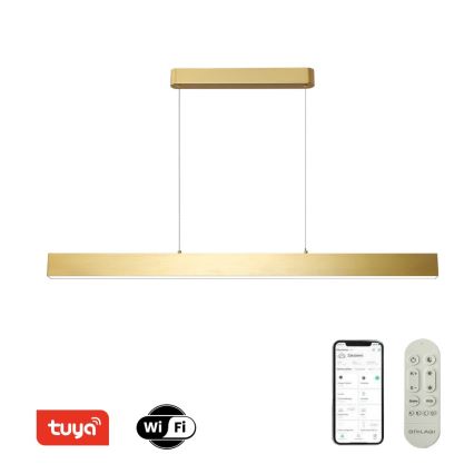 Brilagi - Suspension filaire à intensité variable SLEEKLINE SMART LED/40W/230V 3000-6000K Wi-Fi Tuya doré + télécommande