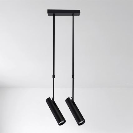 Brilagi - Suspension à tige SELE 2xGU10/30W/230V noire