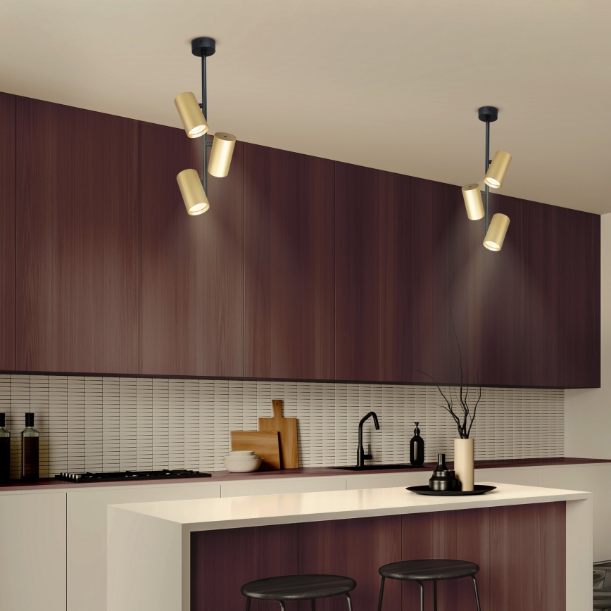Brilagi - Suspension-barre SELE VERTICAL 3xGU10/30W/230V noir/doré