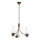 Brilagi - Suspension chaîne COTTAGE 3xE14/40W/230V chêne/blanc