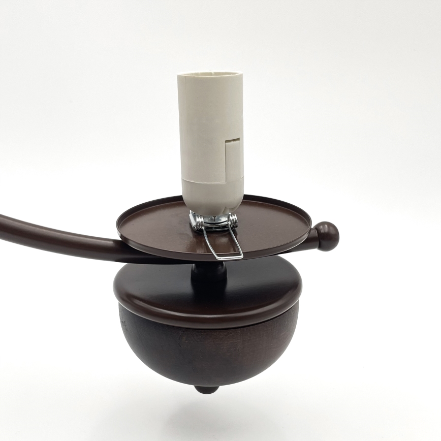 Brilagi - Suspension chaîne COTTAGE 3xE14/40W/230V chêne/marron