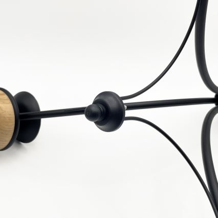 Brilagi - Suspension chaîne COTTAGE 3xE14/40W/230V hêtre/blanc