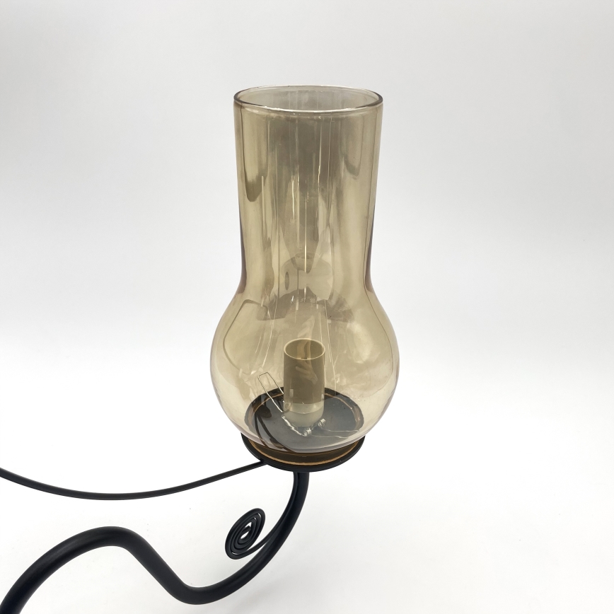 Brilagi - Suspension chaîne COTTAGE 3xE14/40W/230V noir/marron