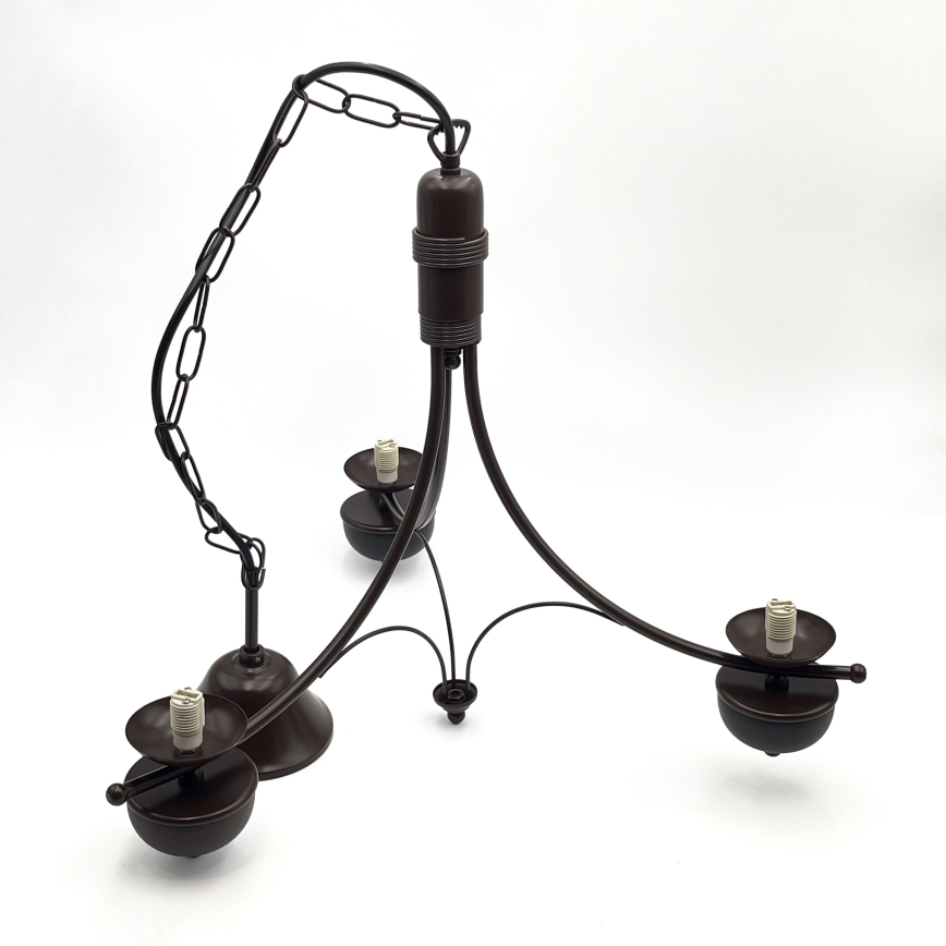 Brilagi - Suspension chaîne COTTAGE 3xG9/40W/230V chêne/blanc