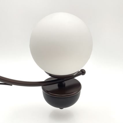 Brilagi - Suspension chaîne COTTAGE 3xG9/40W/230V chêne/blanc