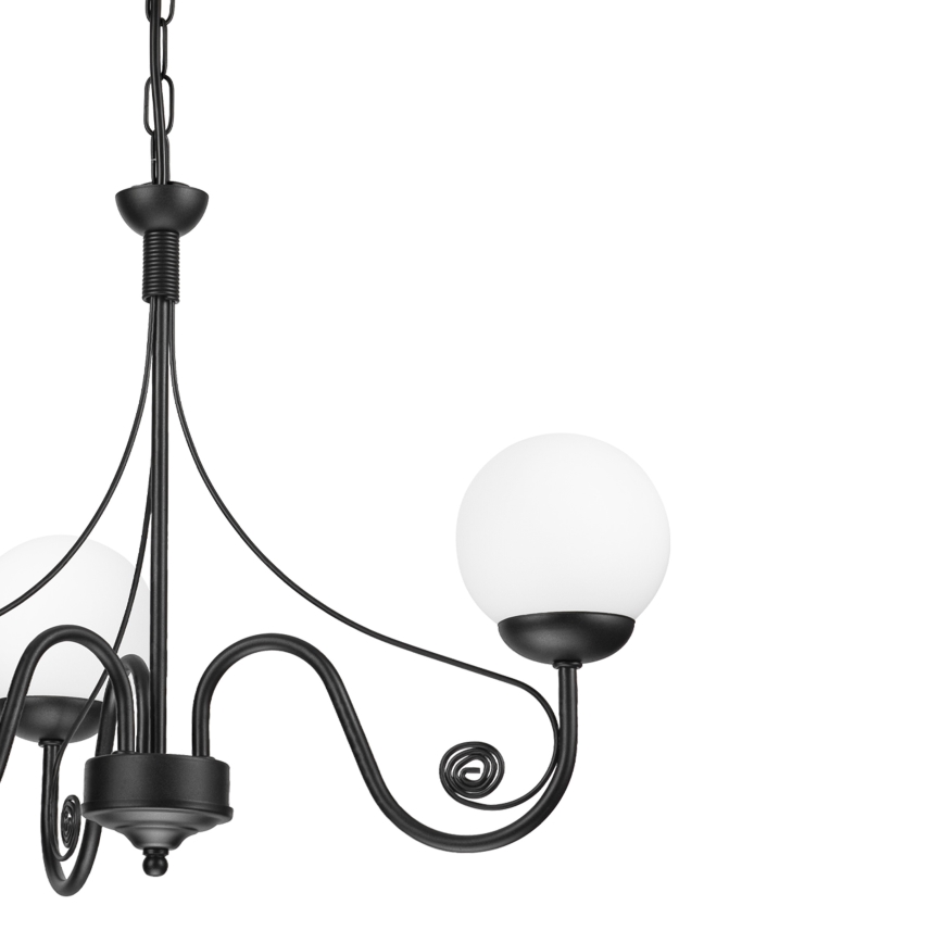 Brilagi - Suspension chaîne COTTAGE 3xG9/40W/230V noir/blanc