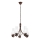 Brilagi - Suspension chaîne COTTAGE 5xE14/40W/230V chêne/blanc