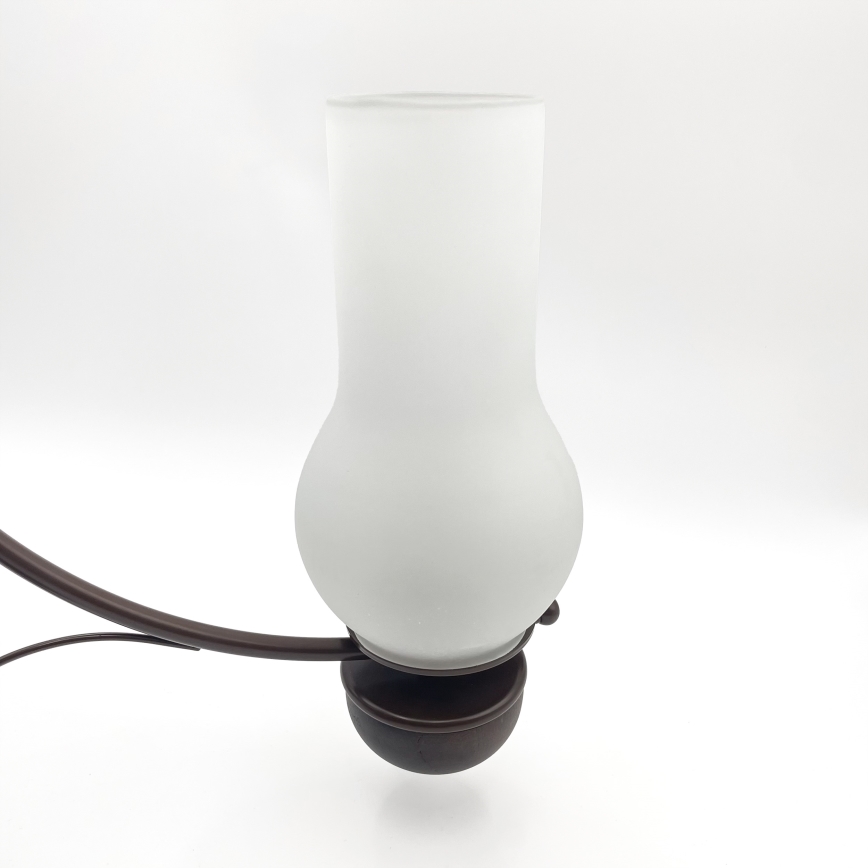 Brilagi - Suspension chaîne COTTAGE 5xE14/40W/230V chêne/blanc