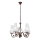 Brilagi - Suspension chaîne COTTAGE 5xE14/40W/230V marron/blanc