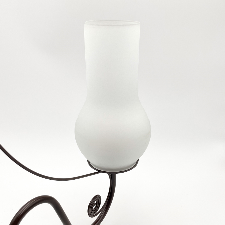 Brilagi - Suspension chaîne COTTAGE 5xE14/40W/230V marron/blanc