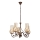 Brilagi - Suspension chaîne COTTAGE 5xE14/40W/230V marron