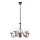 Brilagi - Suspension chaîne COTTAGE 5xG9/40W/230V marron/blanc