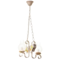 Brilagi - Suspension chaîne QUEEN 2xE14/40W/230V hêtre/crème