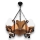 Brilagi - Suspension chaîne QUEEN 4xE14/40W/230V hêtre