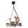 Brilagi - Suspension chaîne QUEEN 4xE14/40W/230V hêtre