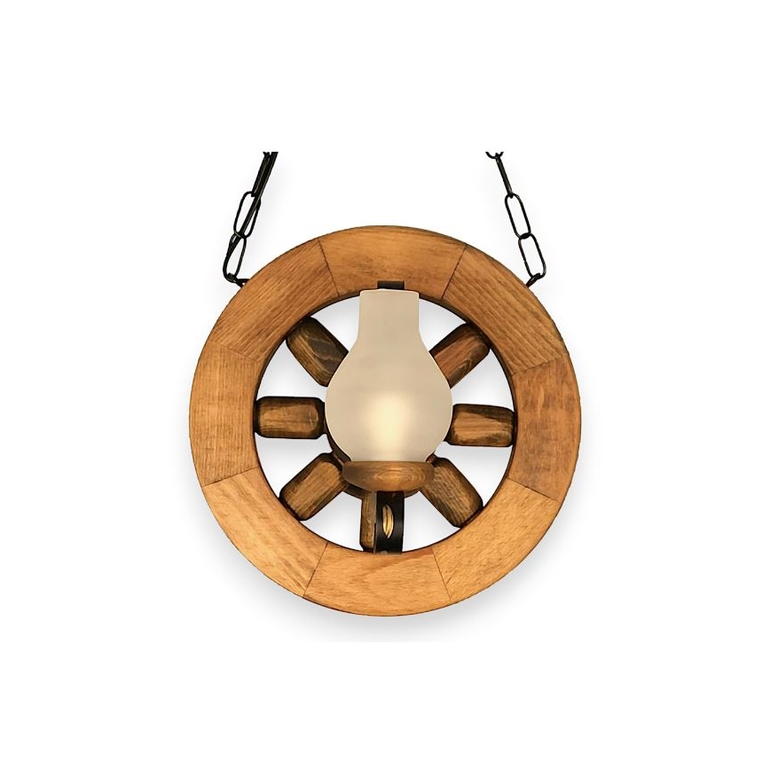 Brilagi - Suspension chaîne ROATA 2xE14/40W/230V hêtre
