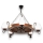 Brilagi - Suspension chaîne ROATA 5xE14/40W/230V hêtre/noyer