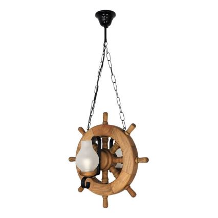 Brilagi - Suspension chaîne TIMONA 2xE14/40W/230V hêtre