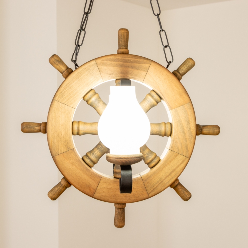 Brilagi - Suspension chaîne TIMONA 2xE14/40W/230V hêtre