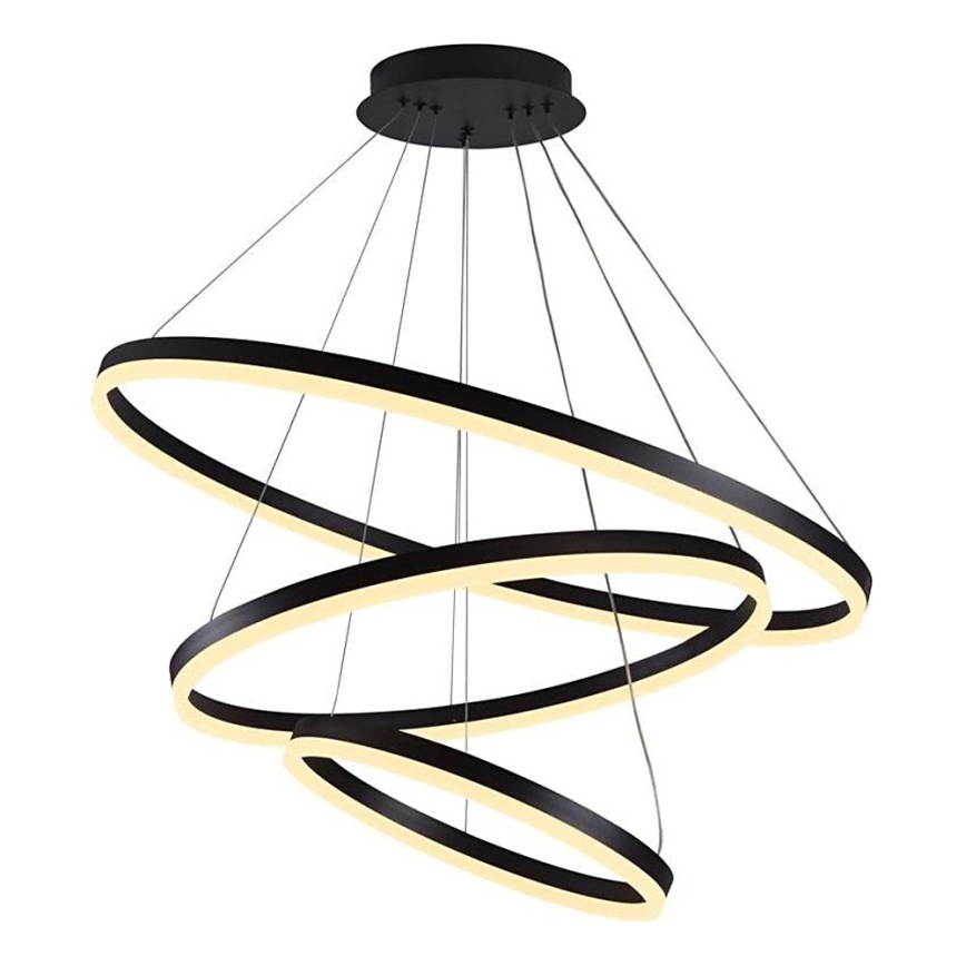 Brilagi - Suspension filaire à intensité variable CIRCLE LED/125W/230V 3000-6500K noir + télécommande