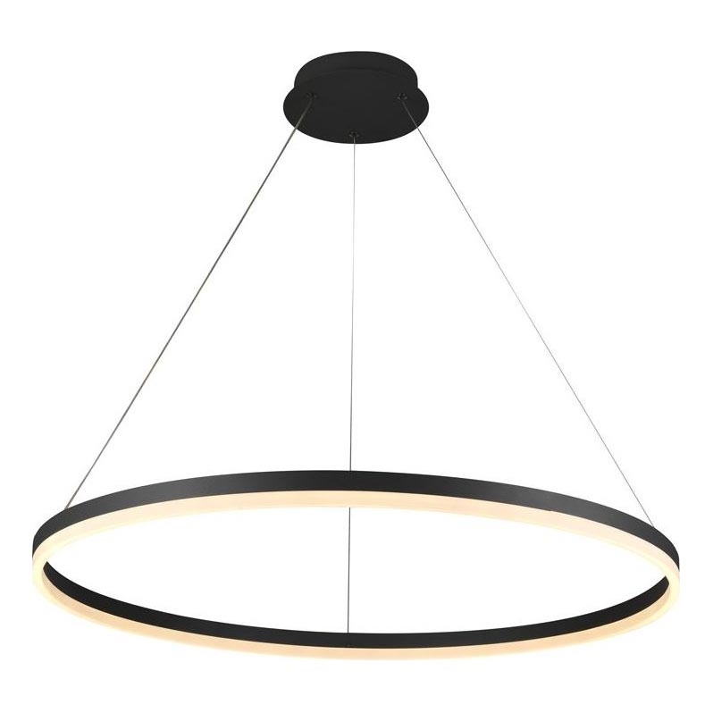Brilagi - Suspension filaire à intensité variable CIRCLE LED/55W/230V 3000-6500K noir + télécommande