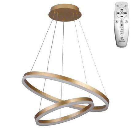 Brilagi - Suspension filaire à intensité variable CIRCLE LED/70W/230V 3000-6500K doré + télécommande