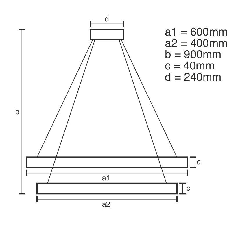 Brilagi - Suspension filaire à intensité variable CIRCLE LED/70W/230V 3000-6500K doré + télécommande