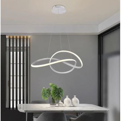 Brilagi - Suspension filaire à intensité variable COSMOWAVE LED/70W/230V 3000-6500K blanc + télécommande