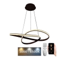 BRILAGI - Suspension filaire à intensité variable COSMOWAVE LED/70W/230V 3000-6500K marron + télécommande