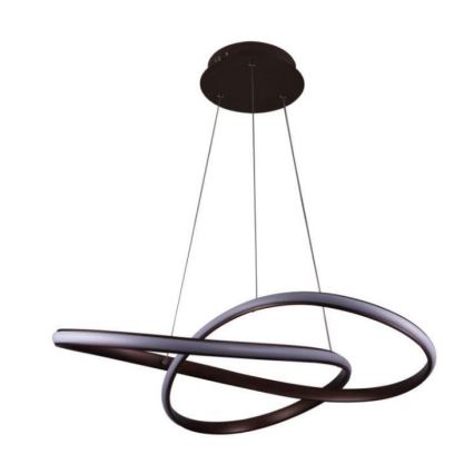 Brilagi - Suspension filaire à intensité variable COSMOWAVE LED/70W/230V 3000-6500K marron + télécommande