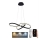 Brilagi - Suspension filaire à intensité variable COSMOWAVE LED/70W/230V noir + Télécommande
