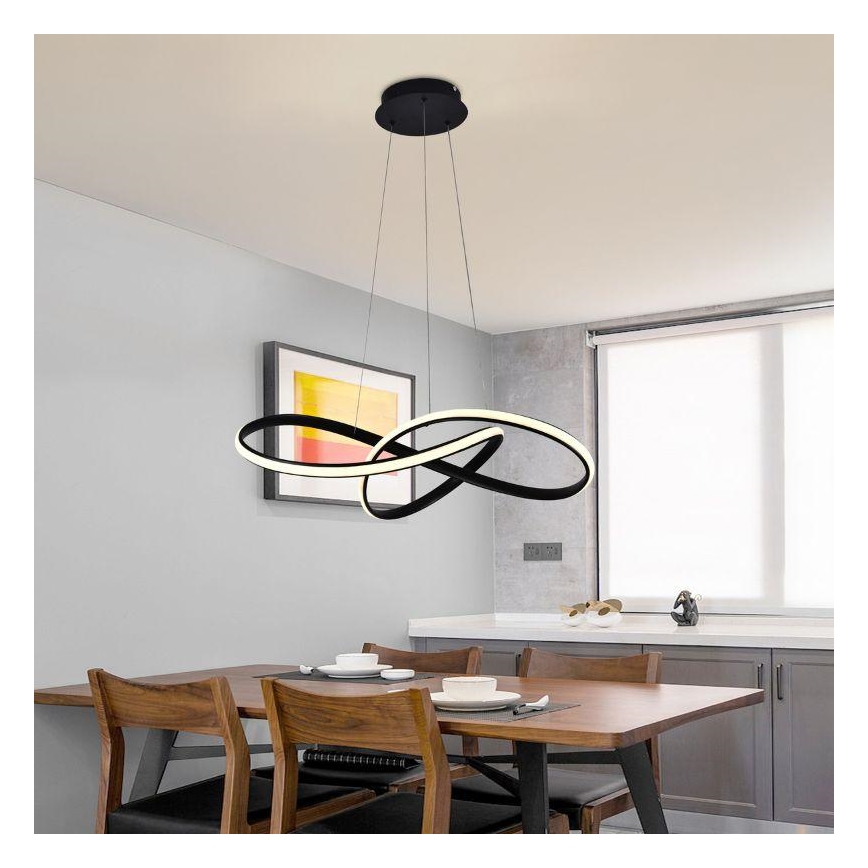 Brilagi - Suspension filaire à intensité variable COSMOWAVE LED/70W/230V noir + Télécommande