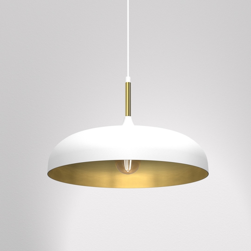 Brilagi - Suspension filaire ABRAHAM 1xE27/60W/230V d. 45 cm blanc