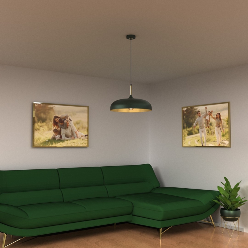 Brilagi - Suspension filaire ABRAHAM 1xE27/60W/230V d. 45 cm vert