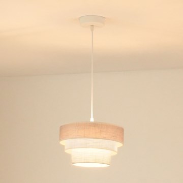 Brilagi - Suspension filaire ALASKA LUNETA 1xE27/15W/230V d. 25 cm gris/crème