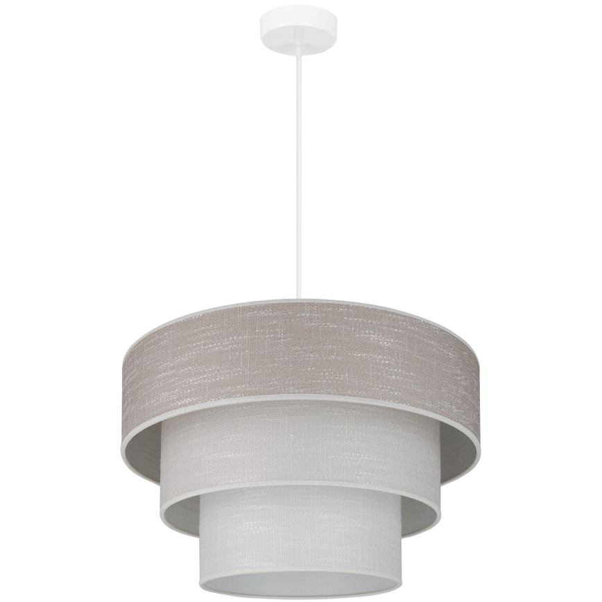 Brilagi - Suspension filaire ALASKA LUNETA 1xE27/15W/230V d. 45 cm gris/crème