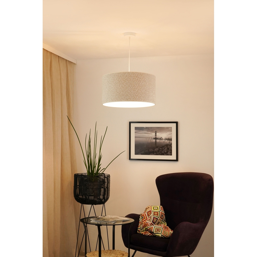 Brilagi - Suspension filaire BOUCLE ROLLER 1xE27/15W/230V d. 45 cm crème