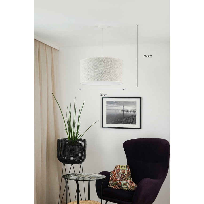 Brilagi - Suspension filaire BOUCLE ROLLER 1xE27/15W/230V d. 45 cm crème