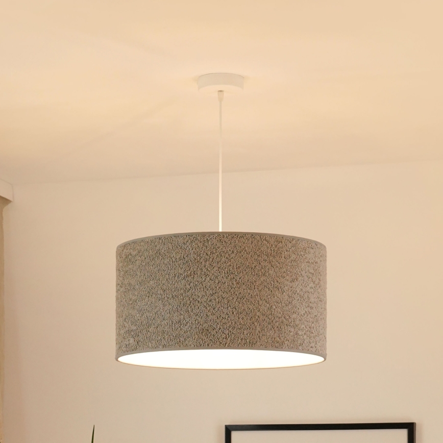 Brilagi - Suspension filaire BOUCLE ROLLER 1xE27/15W/230V d. 45 cm gris