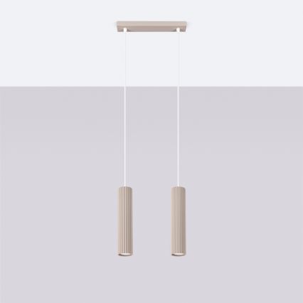 Brilagi - Suspension filaire CRESTO 2xGU10/10W/230V taupe
