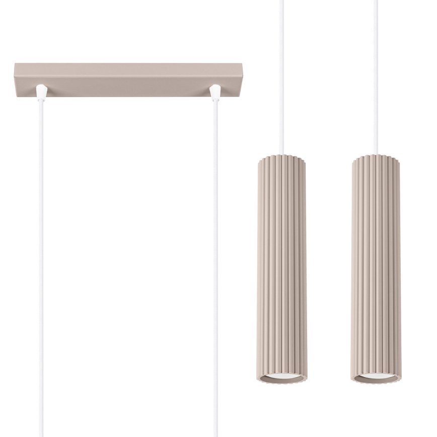 Brilagi - Suspension filaire CRESTO 2xGU10/10W/230V taupe