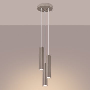 Brilagi - Suspension filaire CRESTO 3xGU10/10W/230V taupe