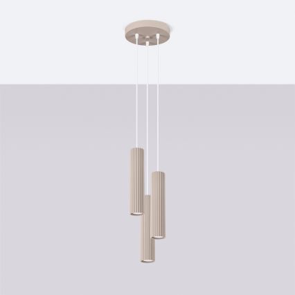 Brilagi - Suspension filaire CRESTO 3xGU10/10W/230V taupe