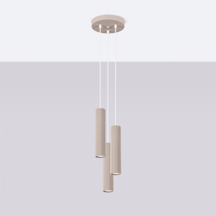 Brilagi - Suspension filaire CRESTO 3xGU10/10W/230V taupe