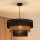 Brilagi - Suspension filaire DAKOTA LUNETA 1xE27/15W/230V d. 45 cm noir/rotin